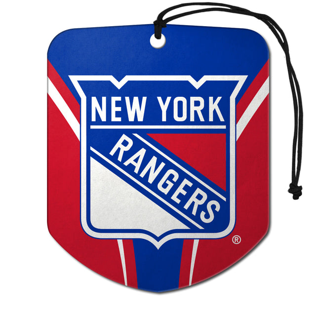 Ambientador con diseño de escudo de los New York Rangers, paquete de 2