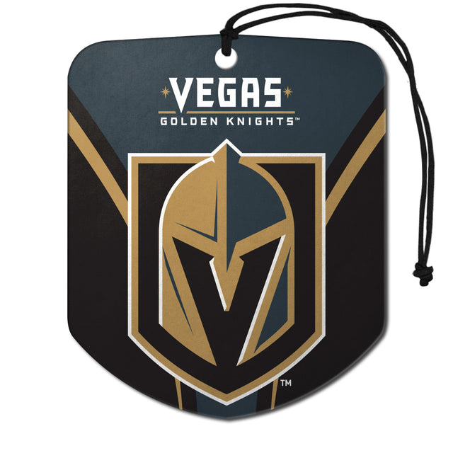 Ambientador con diseño de escudo de Vegas Golden Knights, paquete de 2