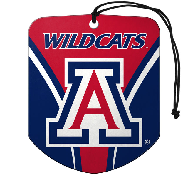 Arizona Wildcats Air Freshener Shield Design 2 Pack