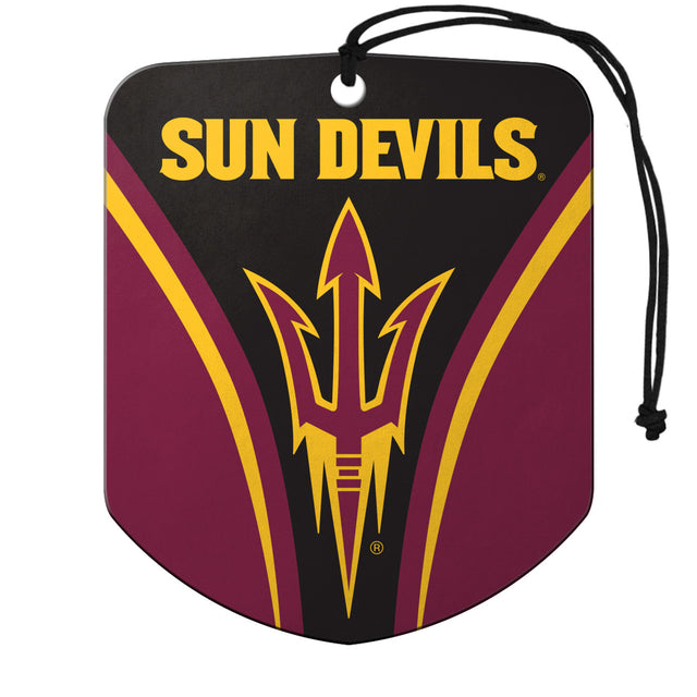 Ambientador con diseño de escudo de los Arizona State Sun Devils, paquete de 2