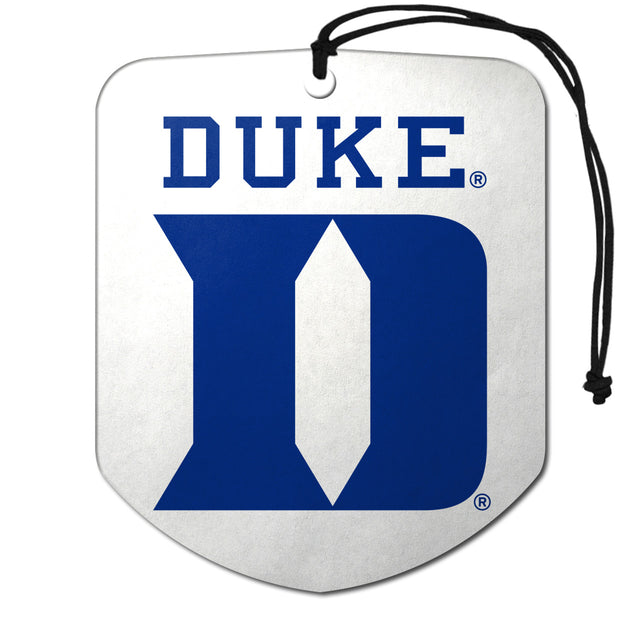 Duke Blue Devils Air Freshener Shield Design 2 Pack