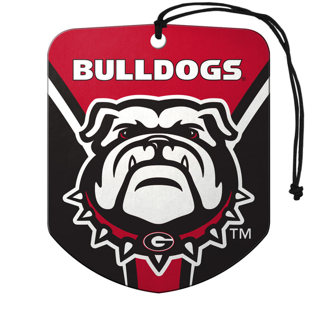 Ambientador con diseño de escudo de Georgia Bulldogs, paquete de 2