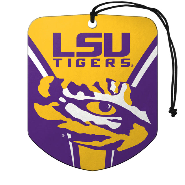 LSU Tigers Air Freshener Shield Design 2 Pack