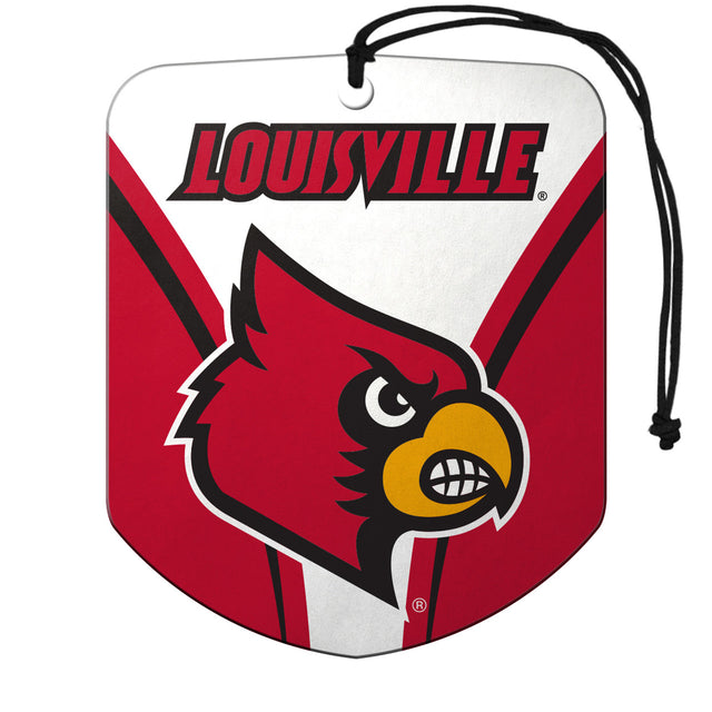 Ambientador con diseño de escudo de los Louisville Cardinals, paquete de 2