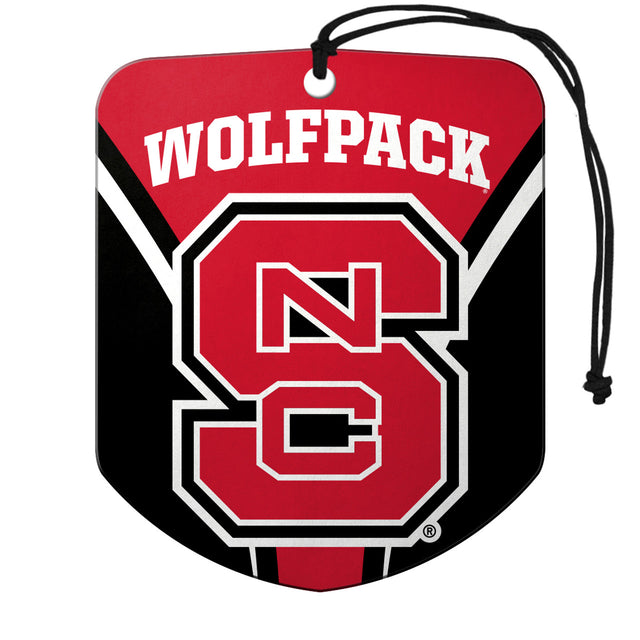 North Carolina State Wolfpack Air Freshener Shield Design 2 Pack