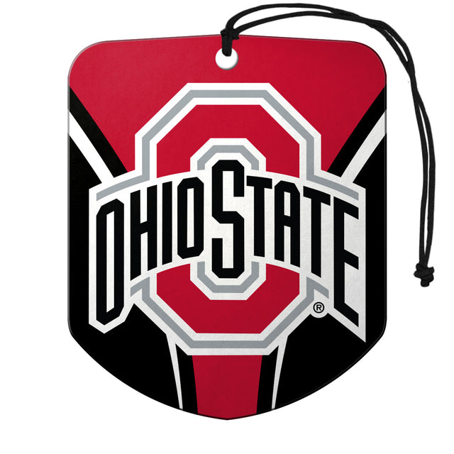 Paquete de 2 ambientadores con diseño de escudo de Ohio State Buckeyes