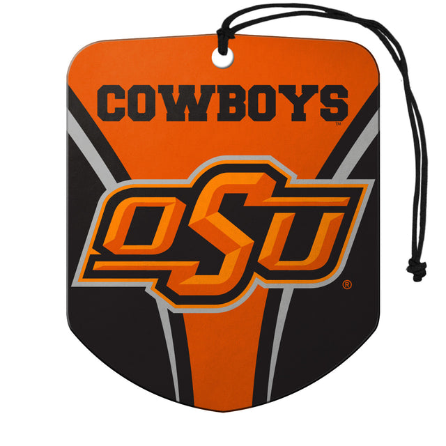 Oklahoma State Cowboys Air Freshener Shield Design 2 Pack