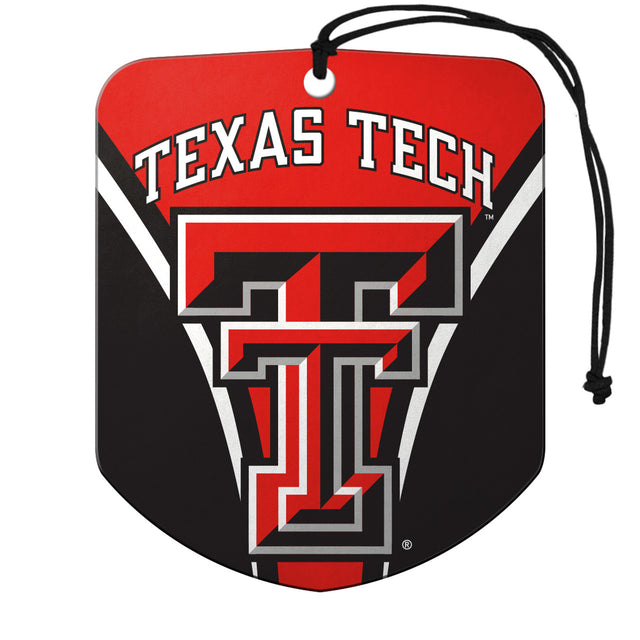 Texas Tech Red Raiders Air Freshener Shield Design 2 Pack