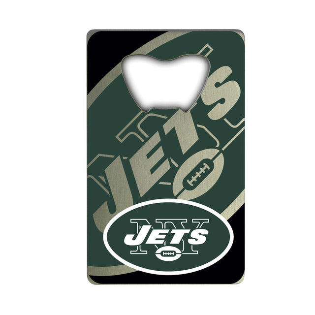 Abridor de botellas de los New York Jets estilo tarjeta de crédito