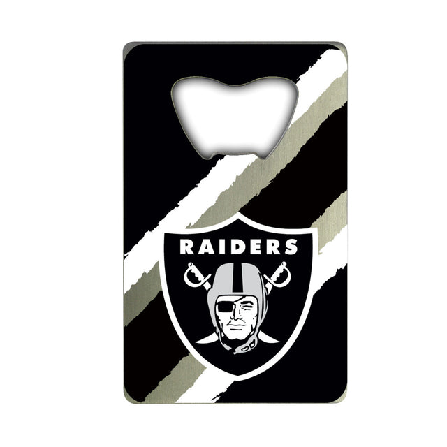 Abridor de botellas estilo tarjeta de crédito de los Raiders de Las Vegas