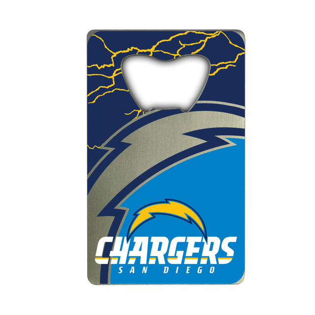 Abridor de botellas estilo tarjeta de crédito de Los Angeles Chargers