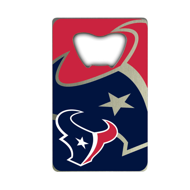 Abridor de botellas estilo tarjeta de crédito de los Houston Texans