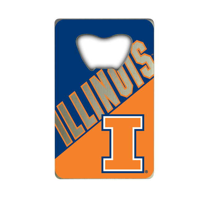 Abridor de botellas estilo tarjeta de crédito de Illinois Fighting Illini