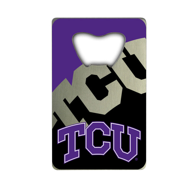 TCU Horned Frogs Bottle Opener Credit Card Style