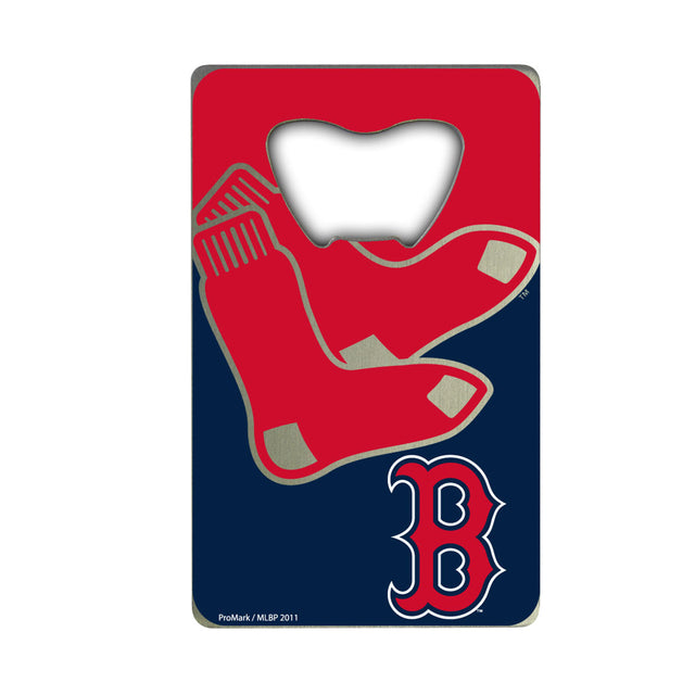 Abridor de botellas estilo tarjeta de crédito de los Boston Red Sox