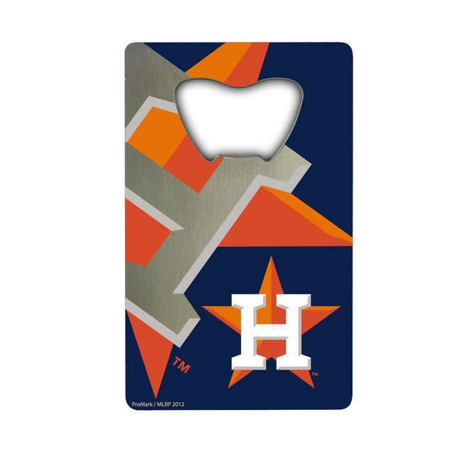 Houston Astros Bottle Opener Credit Card Style