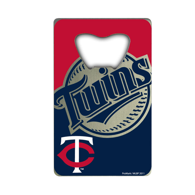 Abridor de botellas de los Minnesota Twins estilo tarjeta de crédito