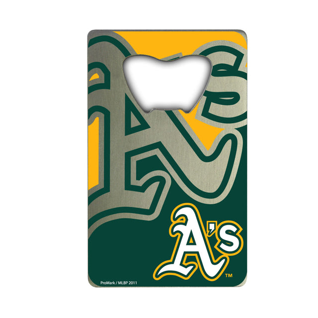 Abridor de botellas de Oakland Athletics estilo tarjeta de crédito