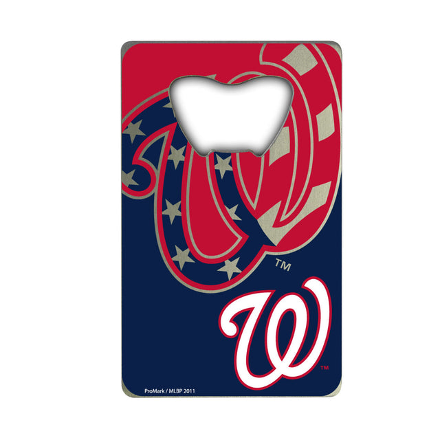 Washington Nationals Bottle Opener Credit Card Style