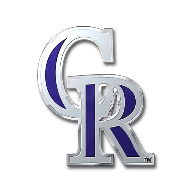 Emblema de color para automóvil de los Colorado Rockies