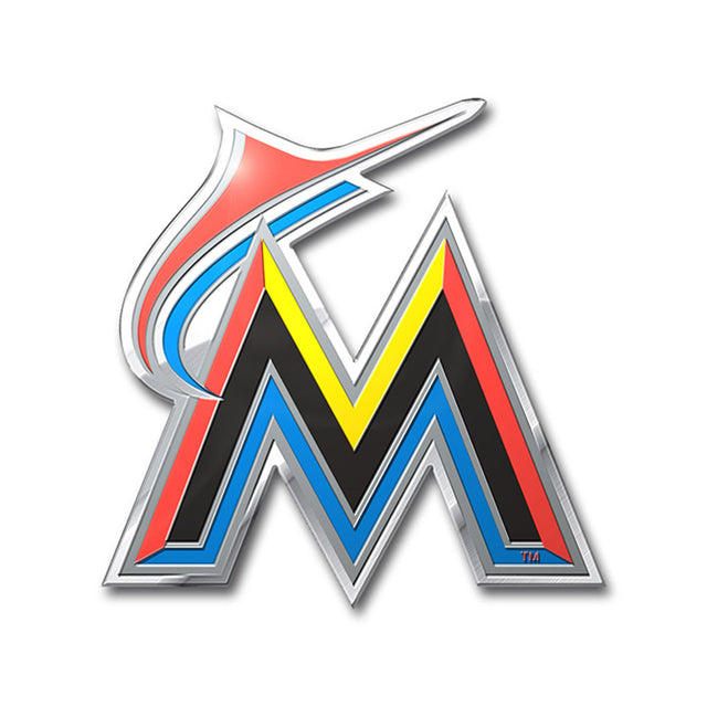 Color del emblema del auto de los Miami Marlins