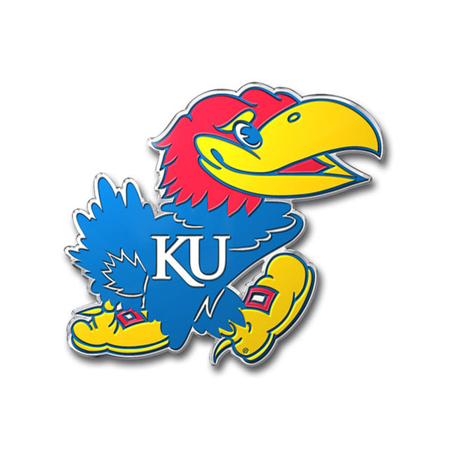 Emblema para automóvil de los Kansas Jayhawks - Color