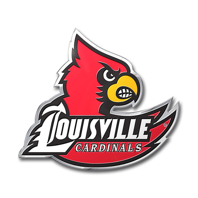 Emblema para automóvil de los Louisville Cardinals - Color