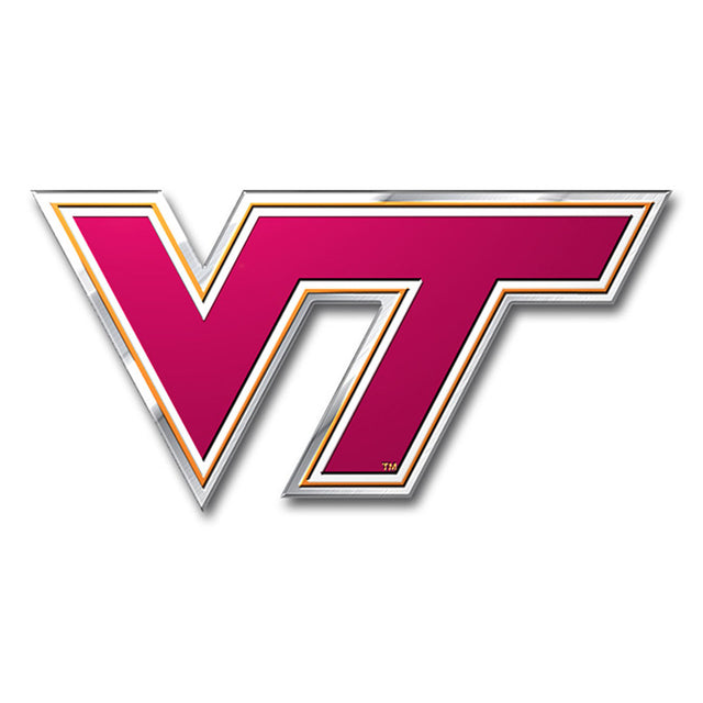 Emblema para automóvil de los Virginia Tech Hokies - Color