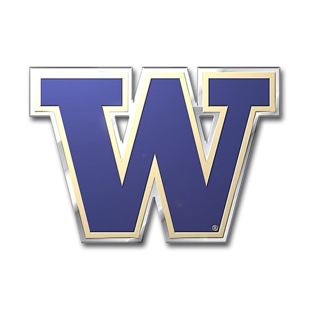 Emblema para automóvil de los Washington Huskies - Color