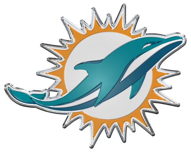 Emblema para automóvil de los Miami Dolphins - Color