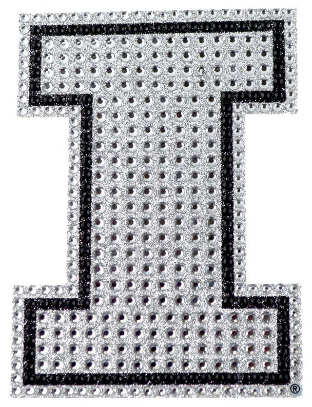 Illinois Fighting Illini Auto Emblem - Rhinestone Bling