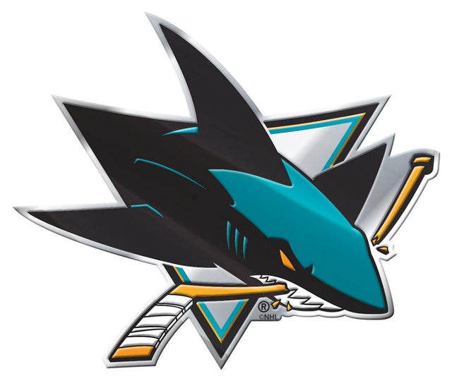 Emblema para automóvil de los San Jose Sharks - Color