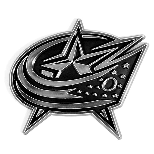 Columbus Blue Jackets Auto Emblem Silver Chrome