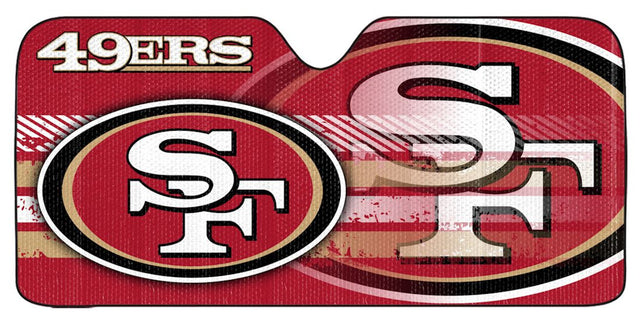 Parasol para automóvil de los San Francisco 49ers - 59" x 27"