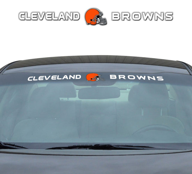 Calcomanía de los Cleveland Browns para parabrisas de 35 x 4 pulgadas