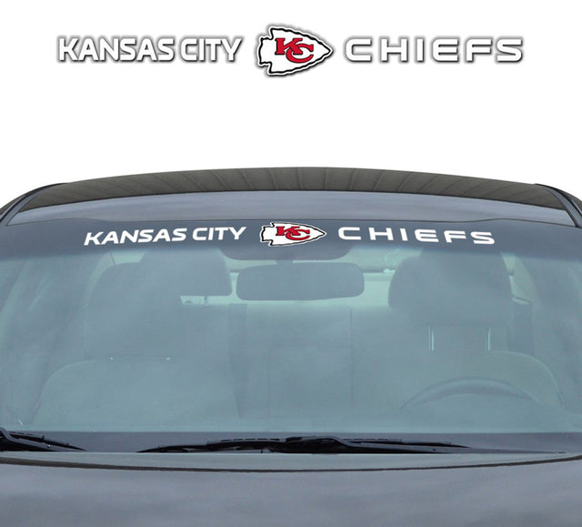 Calcomanía de los Kansas City Chiefs para parabrisas de 35 x 4 pulgadas