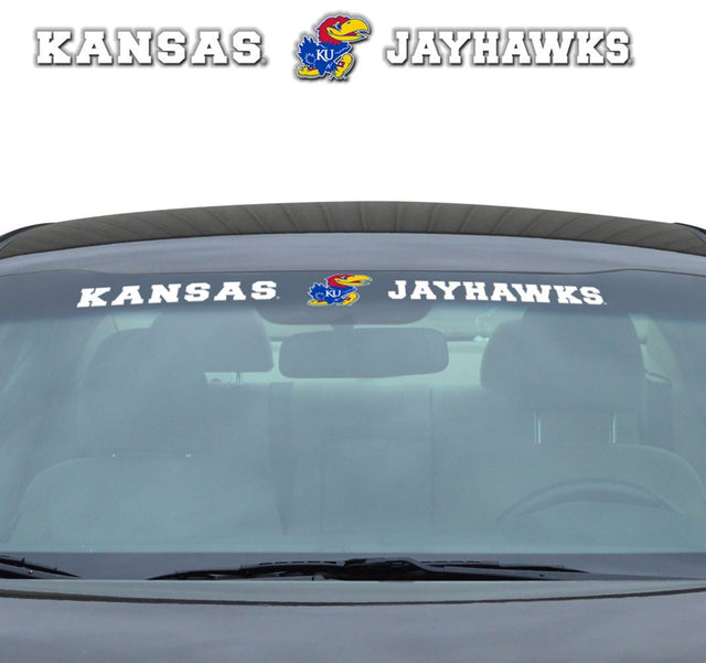 Calcomanía de los Kansas Jayhawks de 35 x 4 pulgadas, estilo parabrisas