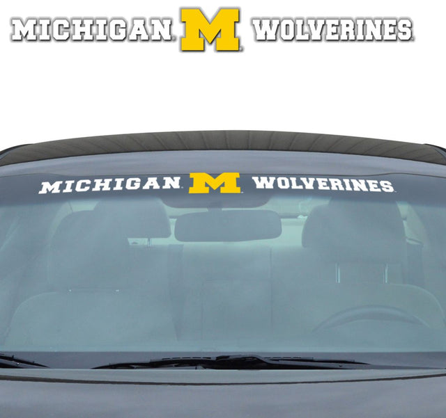 Calcomanía para parabrisas de 35 x 4 de los Wolverines de Michigan