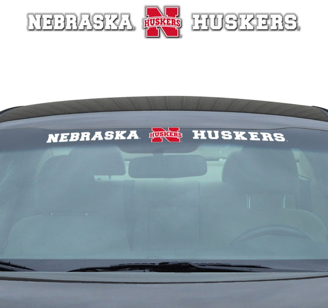 Calcomanía para parabrisas de Nebraska Cornhuskers de 35 x 4 pulgadas