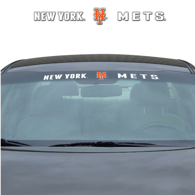 Calcomanía de los New York Mets para parabrisas de 35 x 4 pulgadas