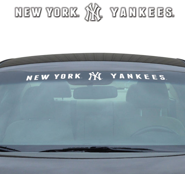 Calcomanía de los Yankees de Nueva York para parabrisas de 35 x 4 pulgadas