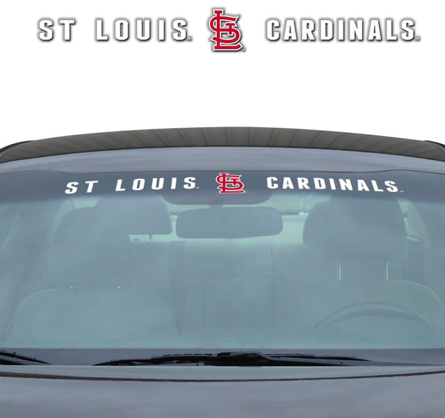 Calcomanía de los St. Louis Cardinals para parabrisas de 35 x 4 pulgadas