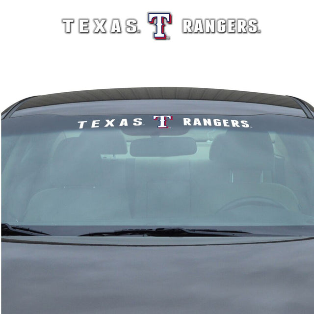 Calcomanía de los Texas Rangers para parabrisas de 35 x 4 pulgadas