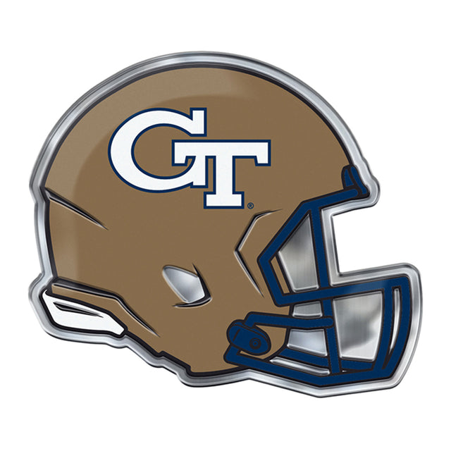 Diseño de casco con emblema de automóvil de los Georgia Tech Yellow Jackets