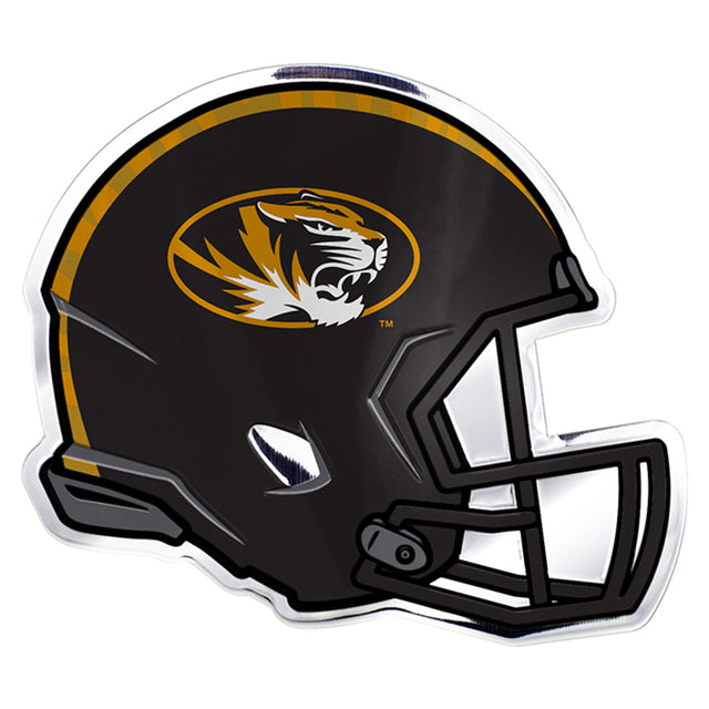 Diseño de casco con emblema de automóvil de los Missouri Tigers