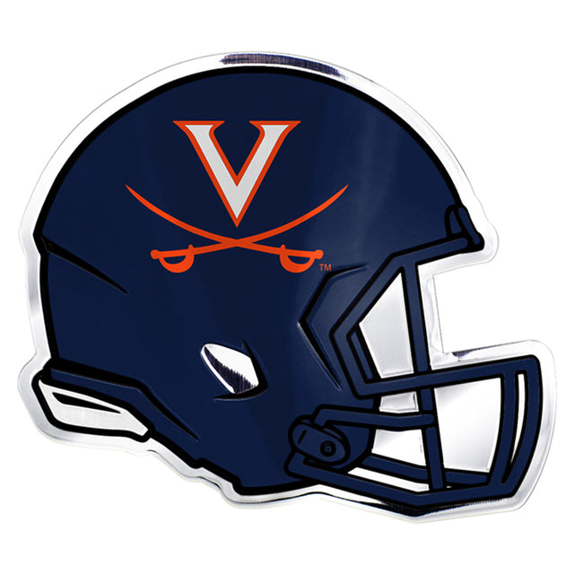 Diseño de casco con emblema de automóvil de los Virginia Cavaliers