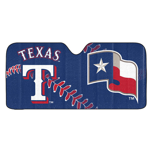 Parasol para automóvil de los Texas Rangers de 59 x 27 pulgadas