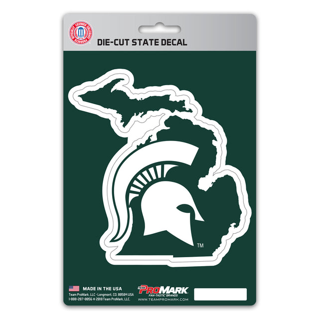 Calcomanía de los Spartans del estado de Michigan Diseño estatal