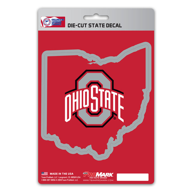 Calcomanía de diseño estatal de Ohio State Buckeyes