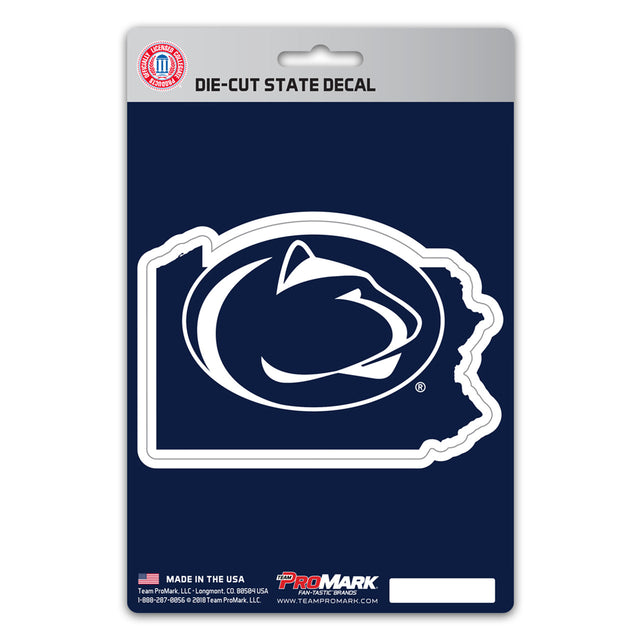 Calcomanía de los Penn State Nittany Lions con diseño estatal